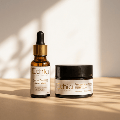 Pack Duo Sublime · Ritual Antiedad Piel Madura Día & Noche · Crema hidratante y serum relleno | Dermocosmética Limpia - Ethia