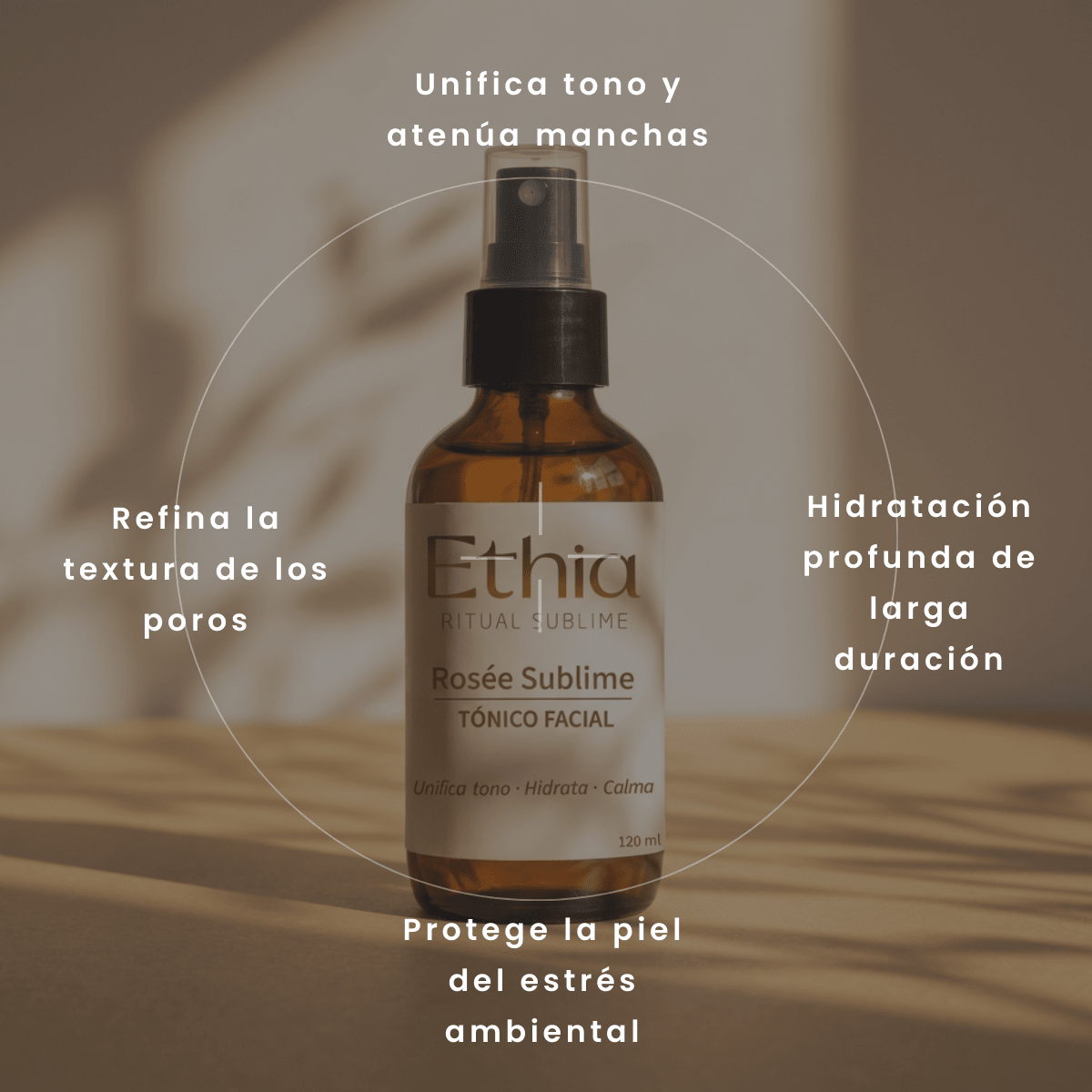 Rosée Sublime · Tónico Facial con Niacinamida · Beneficios tono, poros y barrera | Dermocosmética Limpia - Ethia