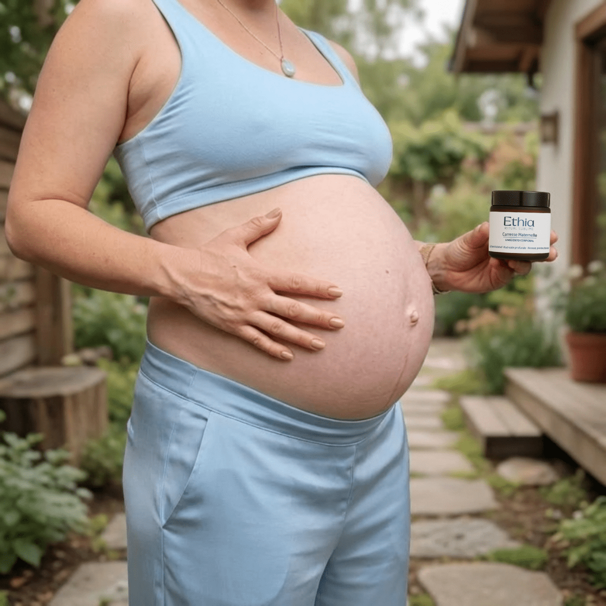 Caresse Maternelle · Ungüento Corporal Embarazo Embarazada vientre flexible y elástico | Dermocosmética Limpia - Ethia